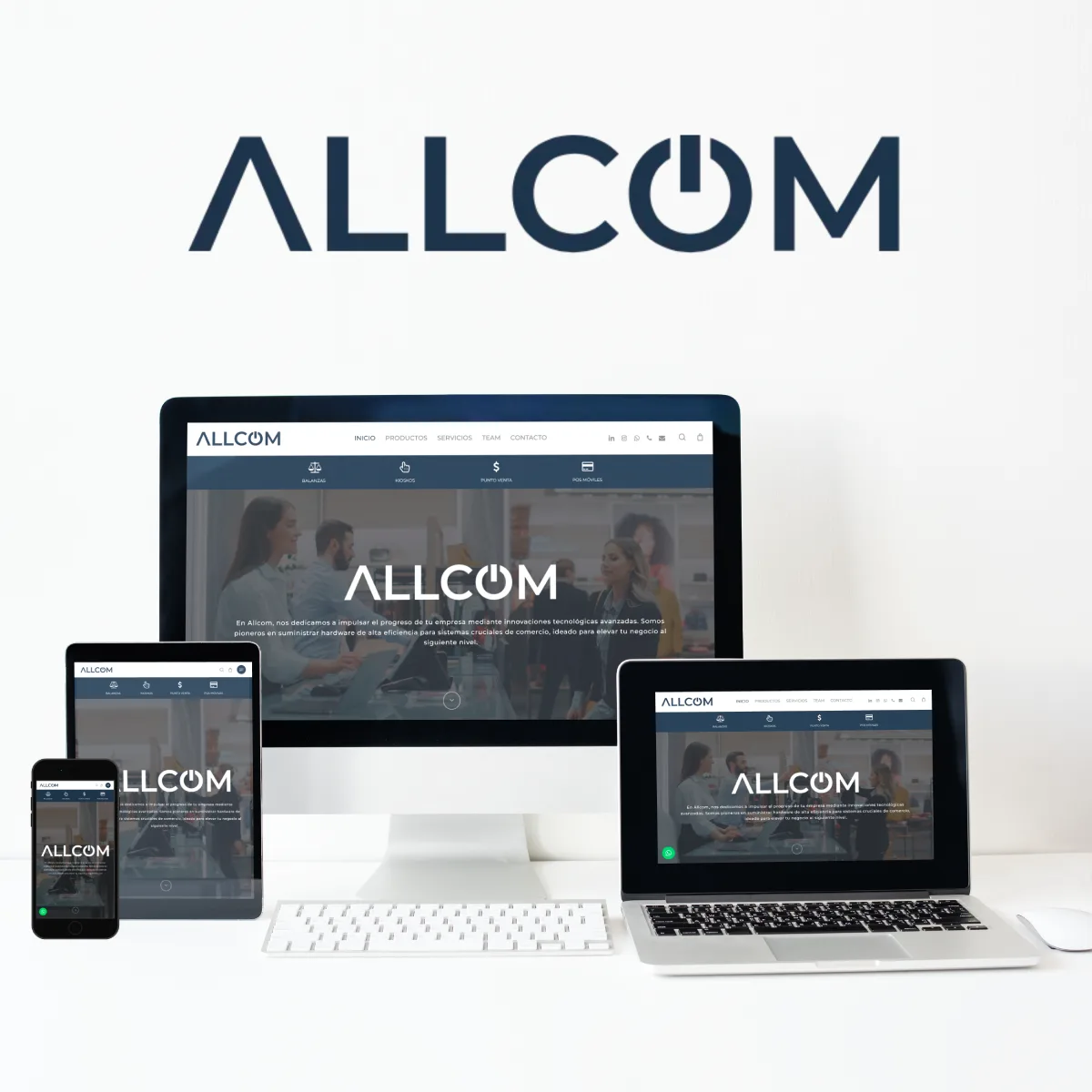 Allcom - Sitio web desarrollado por Francisco Risi para SmartketingDigital