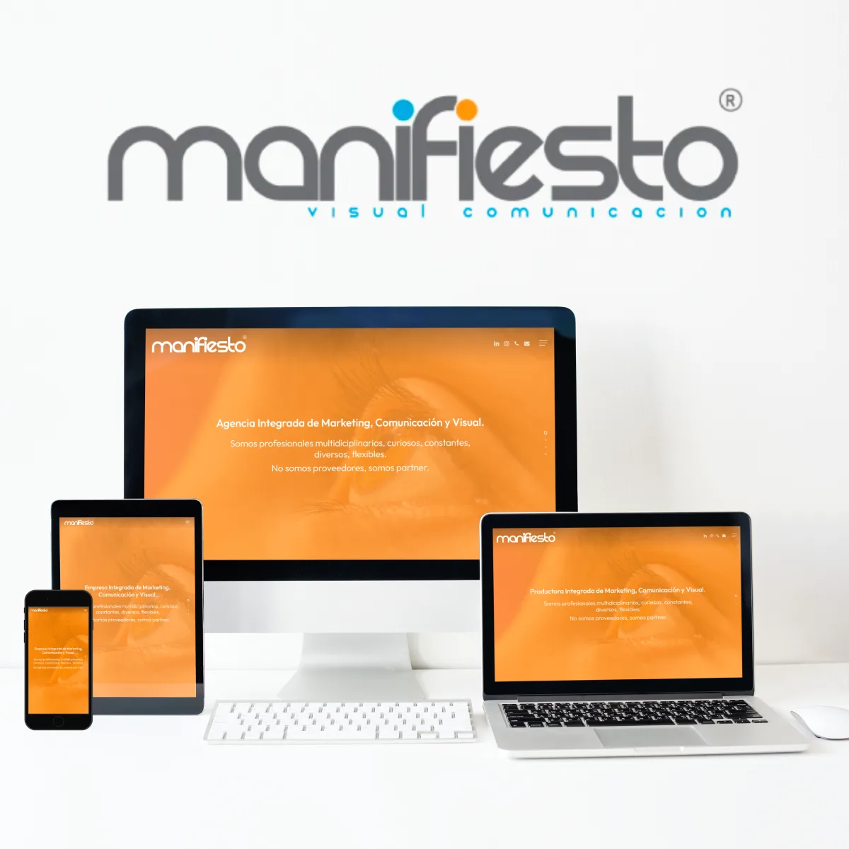 Manifiesto Visual Comunicaciones - Sitio web desarrollado por Francisco Risi Websites and Designs