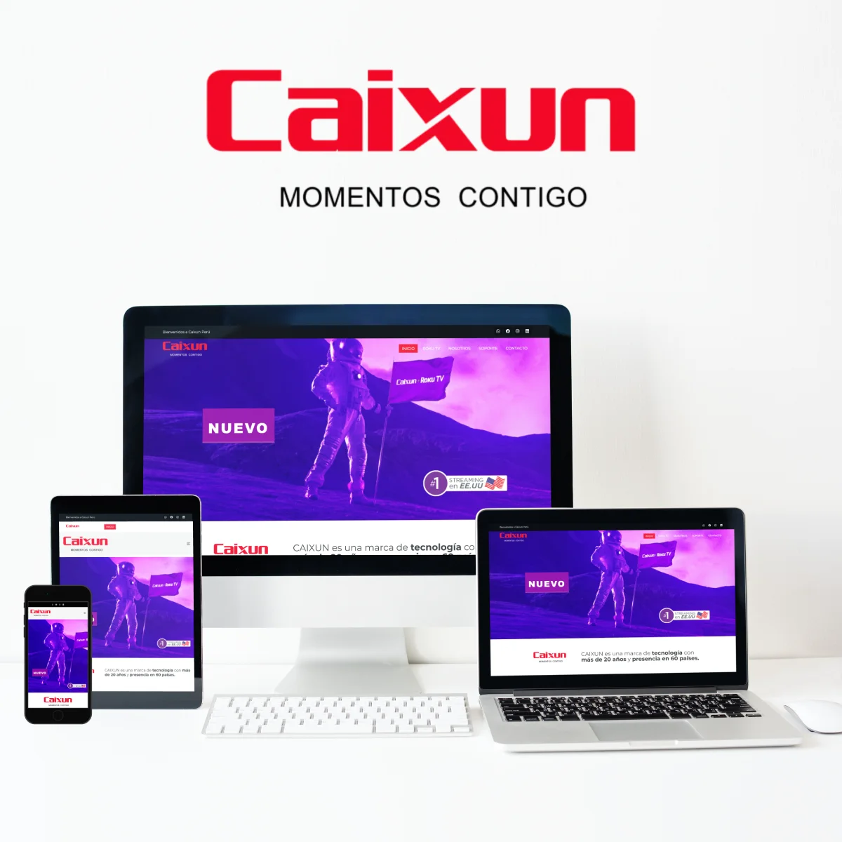 Desarrollo de página web para Caixun Perú por Francisco Risi para Smartketing