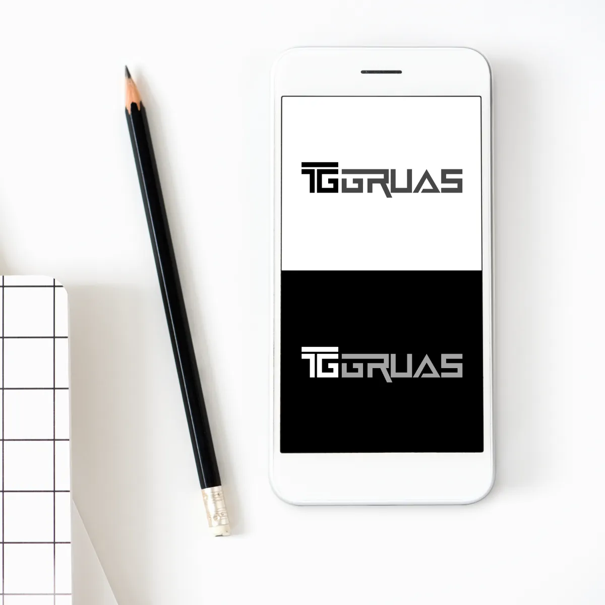 Diseño de logo para TG Gruas por Francisco Risi