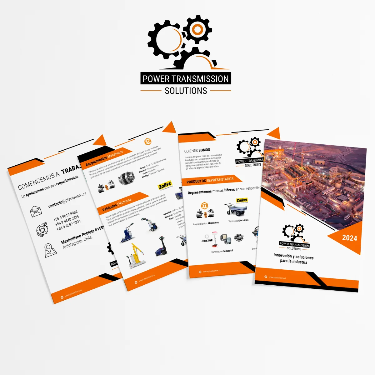 Diseño de Brochure para Power Transmission Solutions - Antofagasta