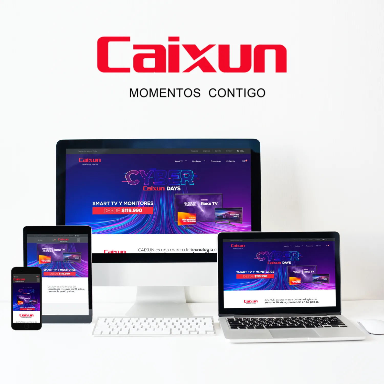 Landing Page Cyber Days Caixun Chile por Francisco Risi