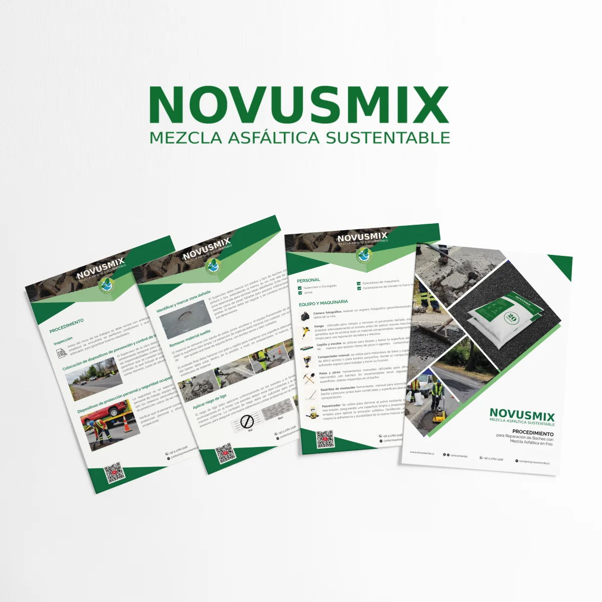 Diseño de brochure para Novusmix de Novusvia