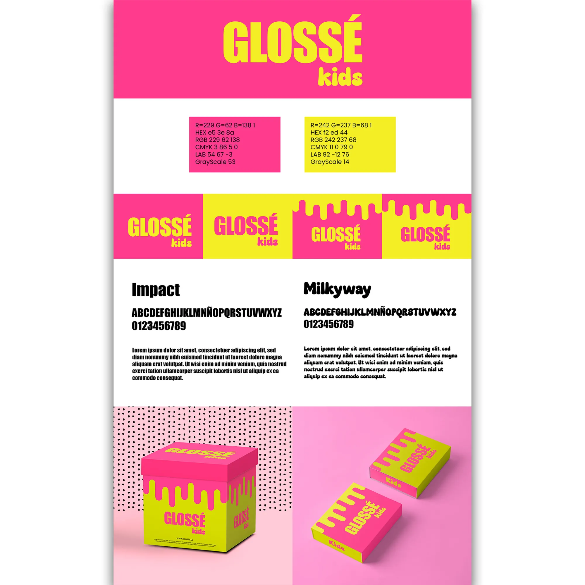 Glosse Kids - Lodo diseñado por Risi Websites and Designs
