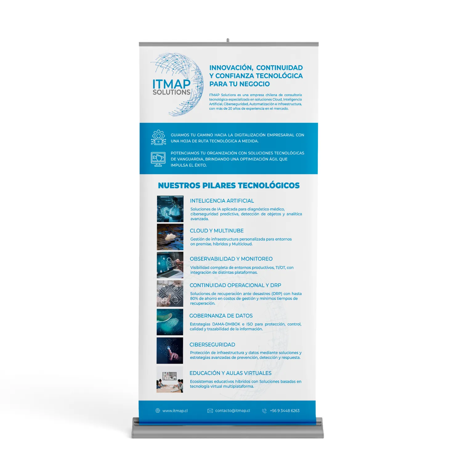 Diseño de pendon para ITMAP Solutions por Risi Websites and designs