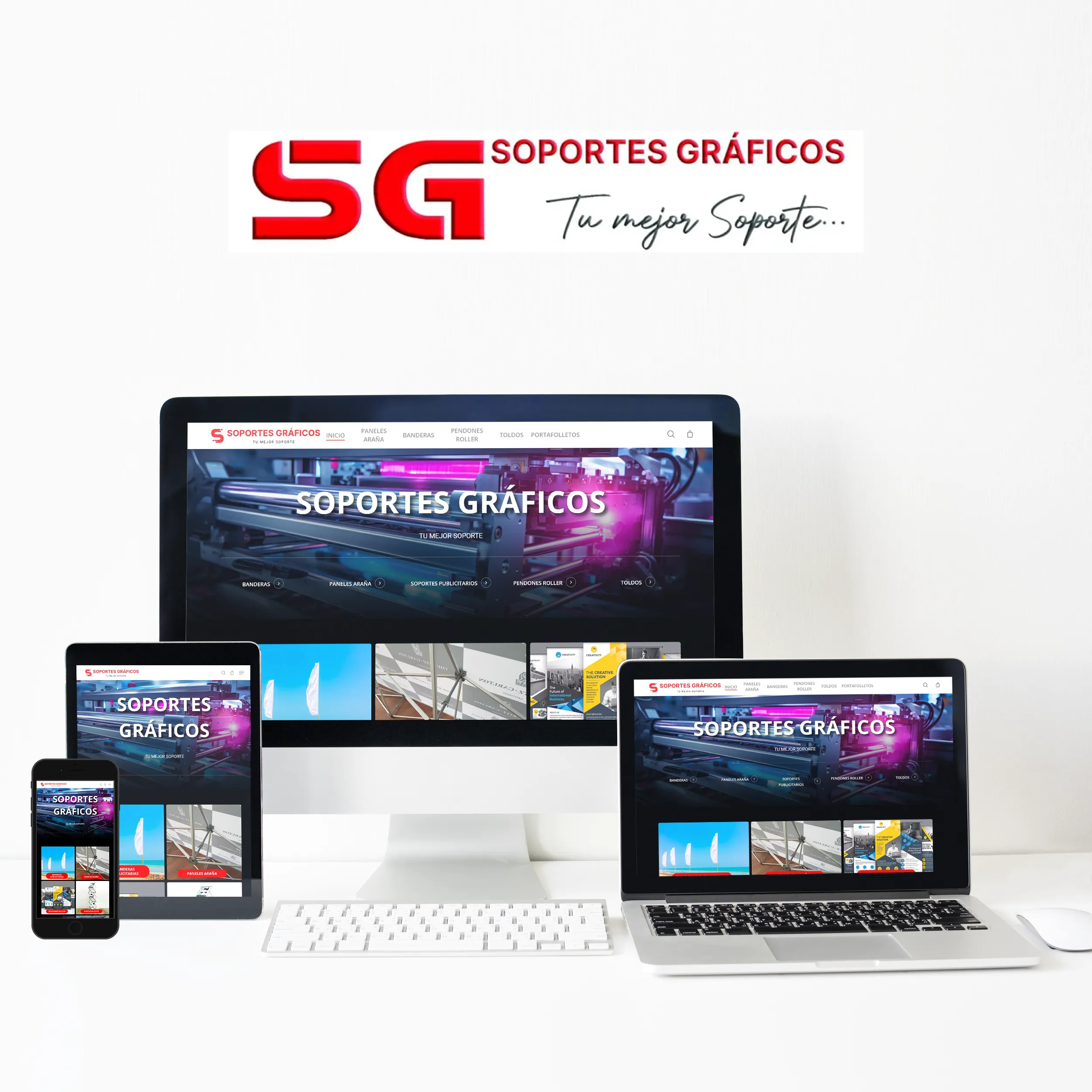 Soportes Gráficos - Sitio web desarrollado por Francisco Risi Websites and Designs