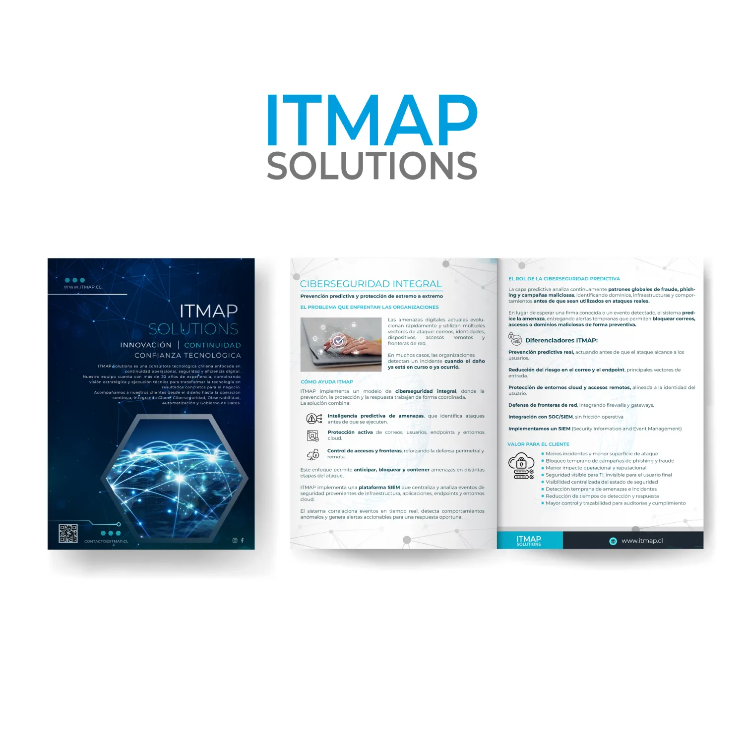 Diseño de Brochure para ITMAP Solutions por Francisco Risi Websites and Designs