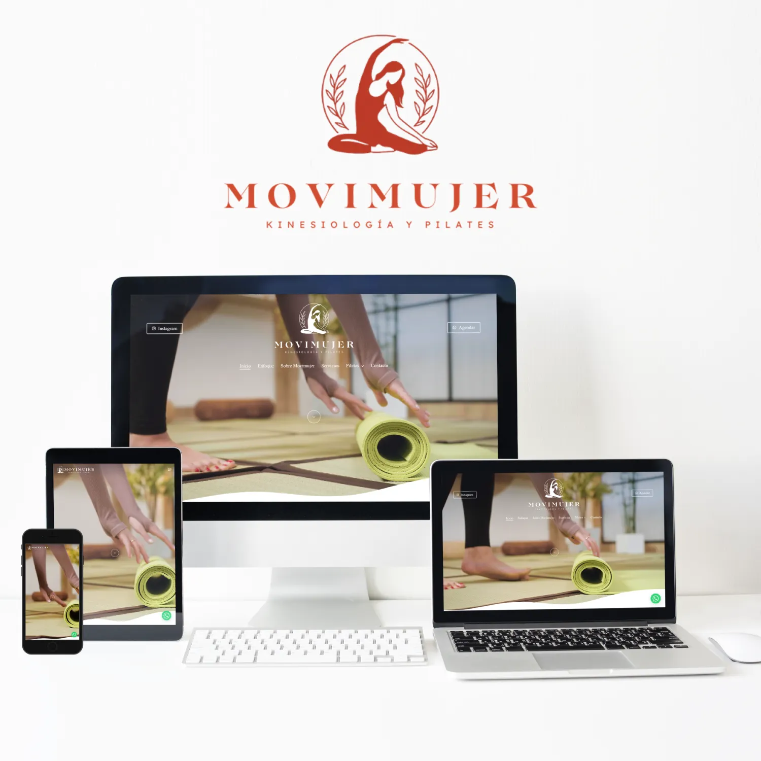 Diseño y desarrollo de One Page para Movimujer por Francisco Risi Websites and Designs