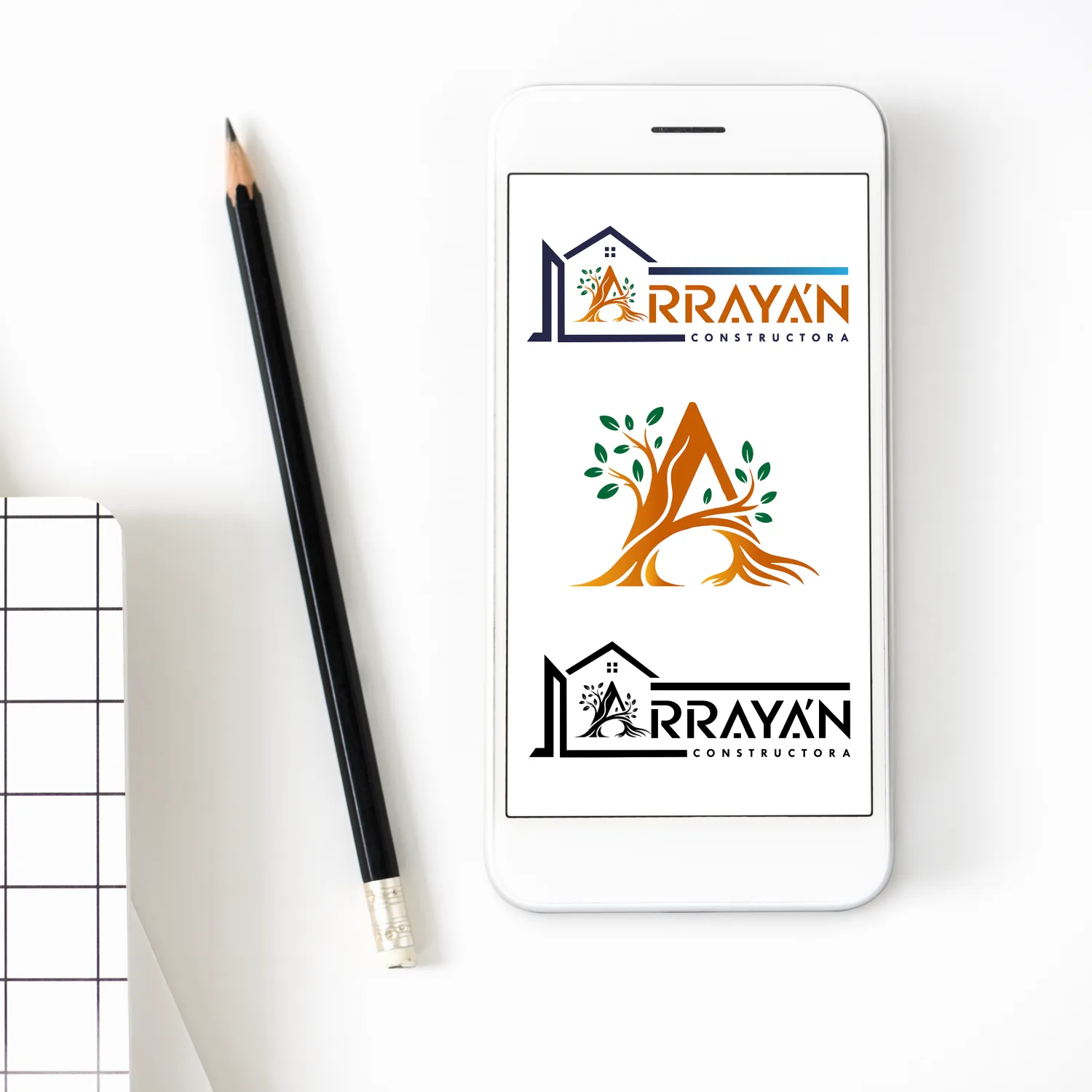 Diseño de isologo empresa para Arrayan Constructora por Risi Websites and Designs