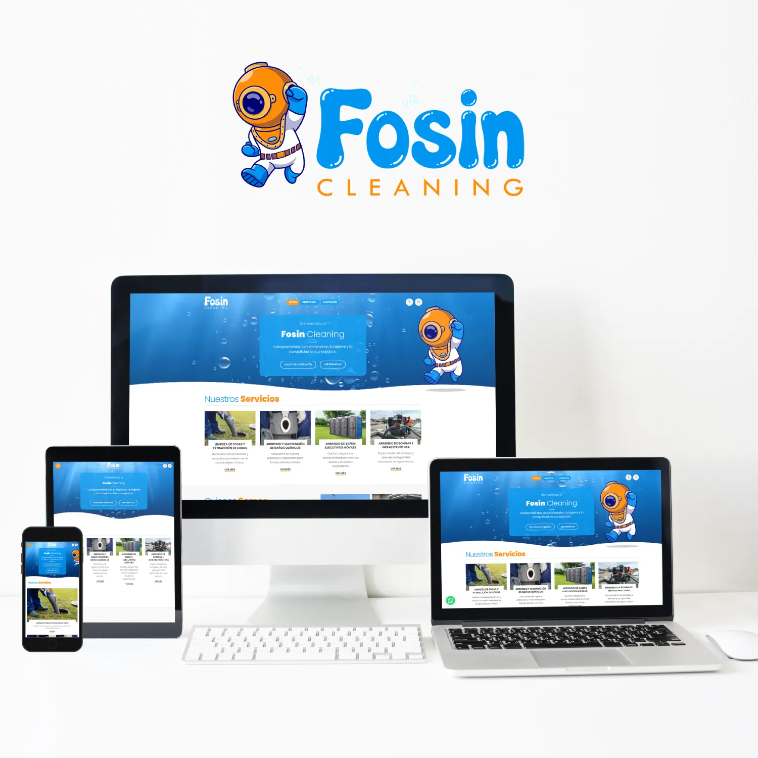 Diseño web para Fosin Cleaning por Risi Websites